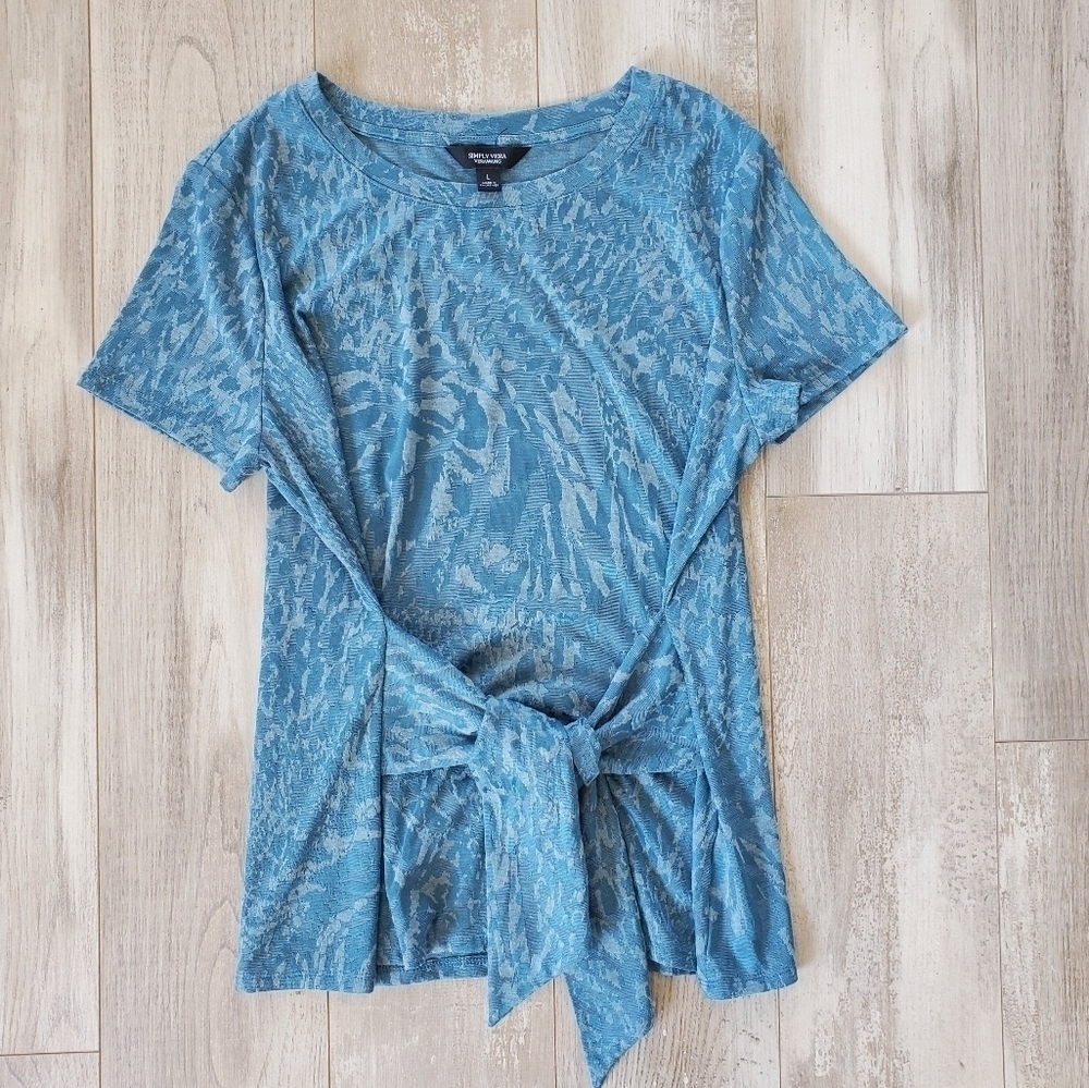 𝅺simply Vera Wang Tie Front Blouse